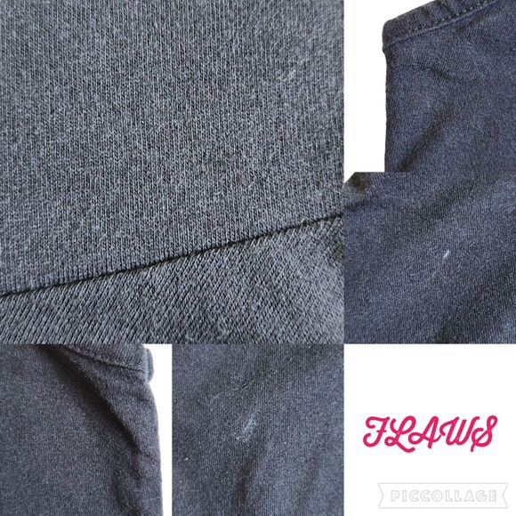 Dots Black Zipper Peplum Tank Top Sz M - Picture 9 of 12